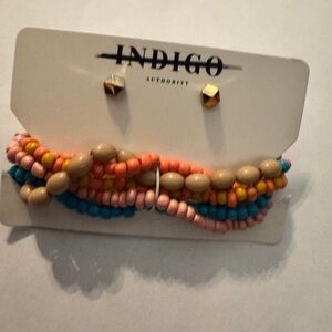 Indigo Multicolor Beaded Bracelet